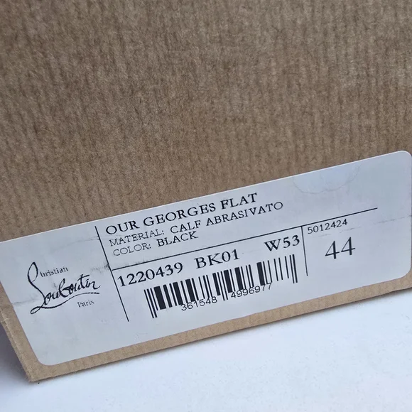 Christian Louboutin Black Calfskin Our Georges Men's Leather Loafers 44 - Picture 8 of 12